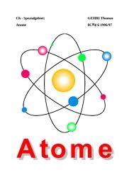 Schematische Darstellung eines Atoms