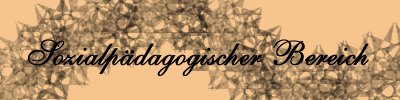 Sozialpädagogischer Bereich